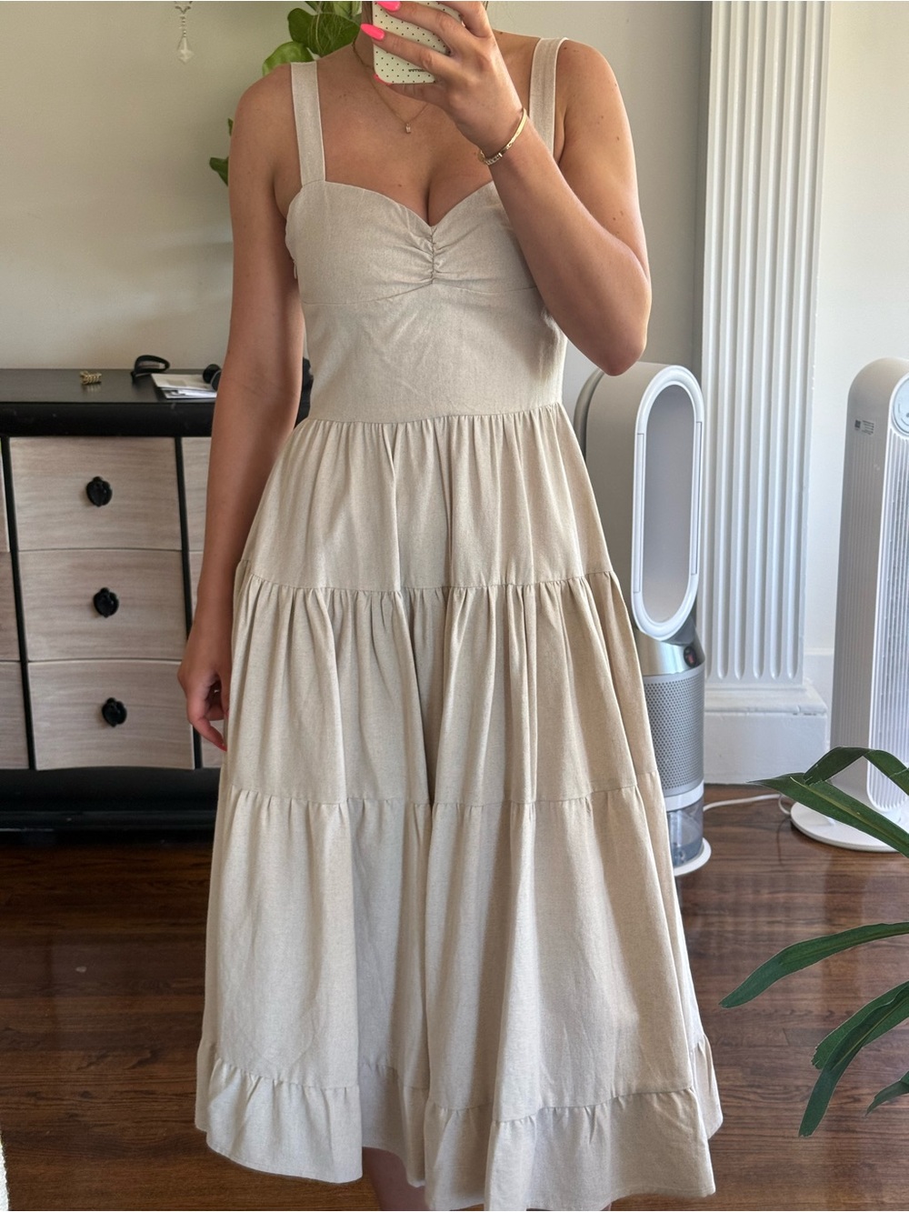 Meshki Linen Midi Dress - Picture 2 of 5